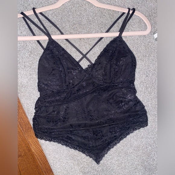 Garage Black Lace Handkerchief Cami Top | SIZE: S - Picture 1 of 8